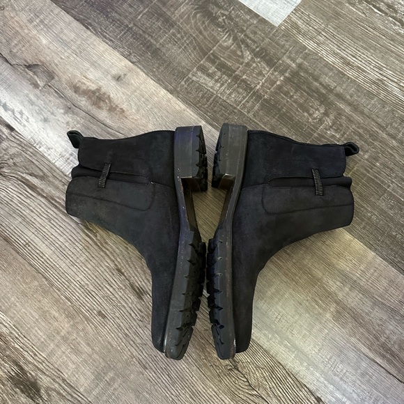 Fieramosca black suede chunky Chelsea boots size 7.5 - Picture 3 of 9